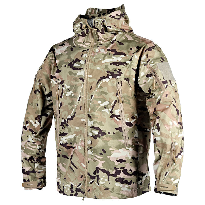 Herren-Winterjacke, klassischer Stil, funktionales Polyester-5