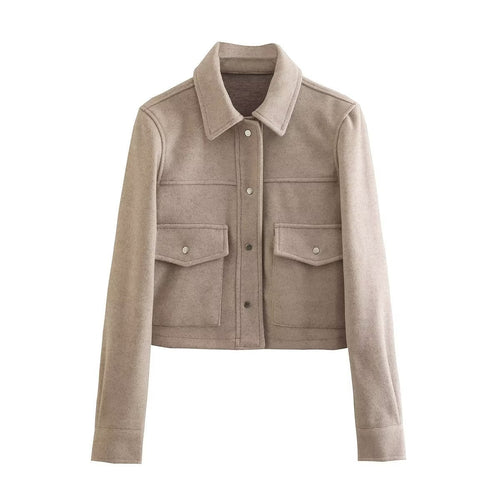 Mantel für Damen in weichem Woll-Look – lässige Passform, perfekt für Herbst und Winter, maschinenwaschbar 1