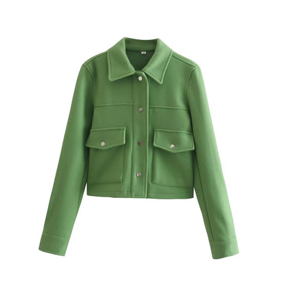 Mantel für Damen in weichem Woll-Look – lässige Passform, perfekt für Herbst und Winter, maschinenwaschbar 4