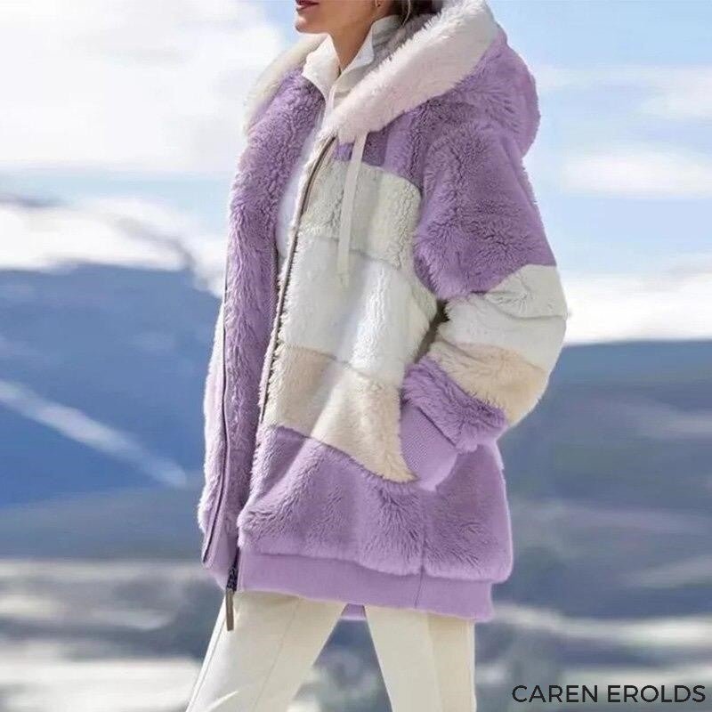 Damen-Fleecejacke, modernes Design, weich, Polyester-6