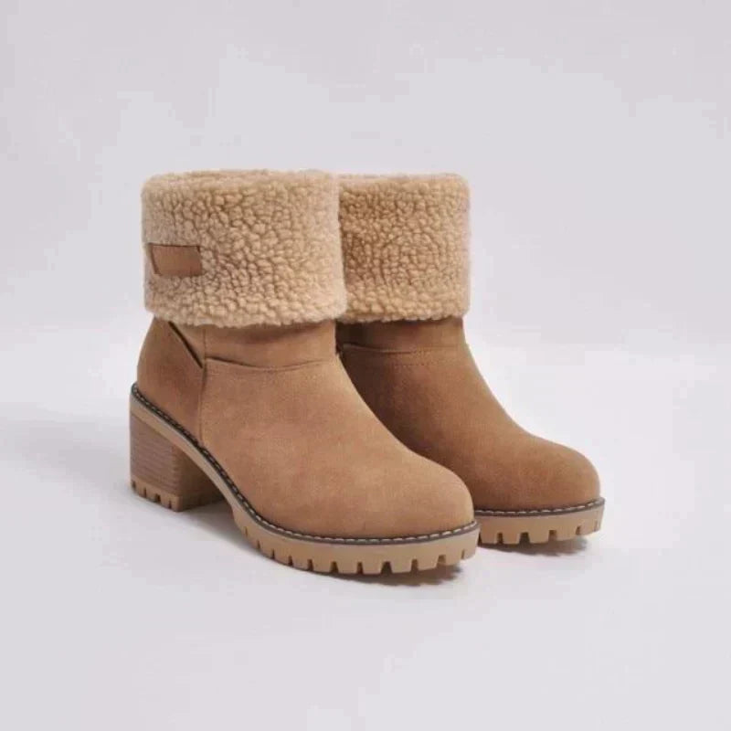 Variant image for Damen Ankelstiefel Synthetik Pelz Wildleder mit Absatz-37