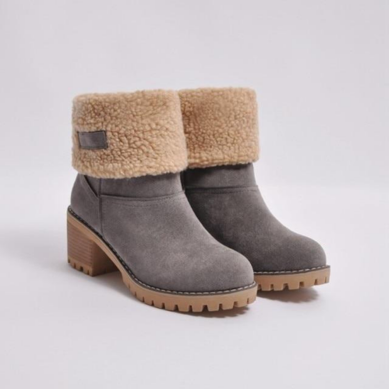 Variant image for Gefütterte Damen-Winterstiefel, aus Wildleder mit elegantem Design und Komfort-19