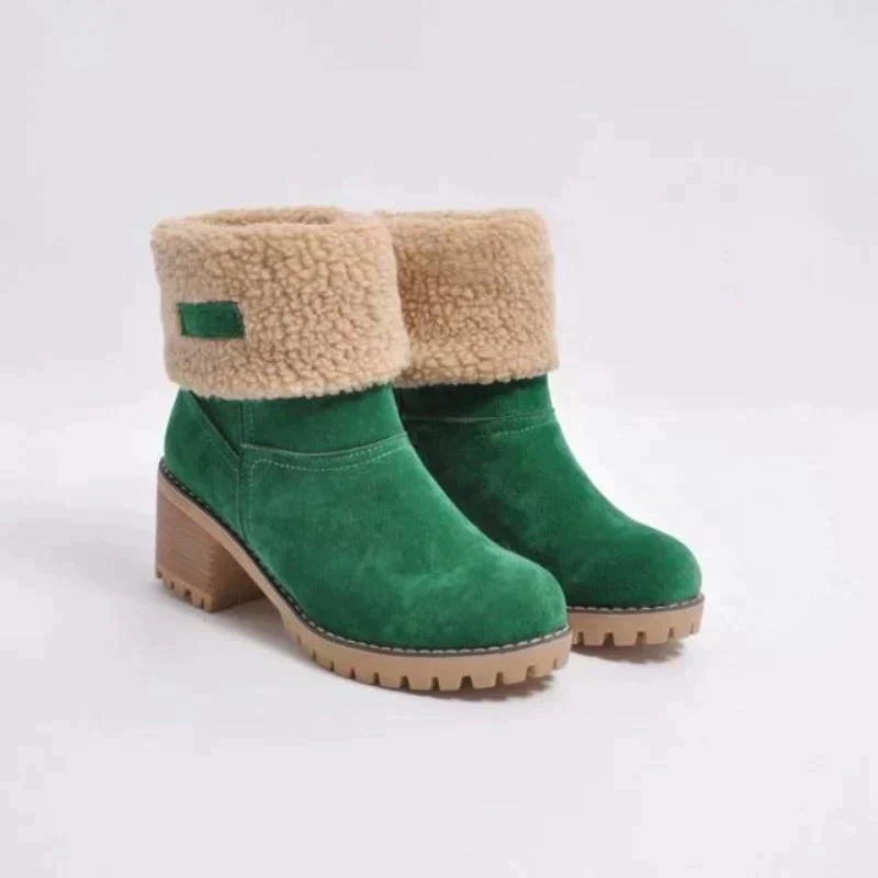Variant image for Damen Ankelstiefel Synthetik Pelz Wildleder mit Absatz-28