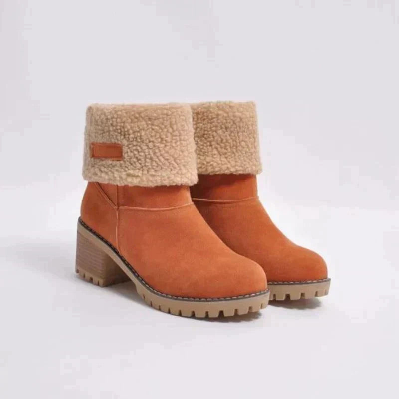 Variant image for Damen Ankelstiefel Synthetik Pelz Wildleder mit Absatz-10