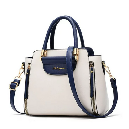 Variant image for Damen-Handtasche, zweifarbiges PU-Leder, elegante Schultertasche-5
