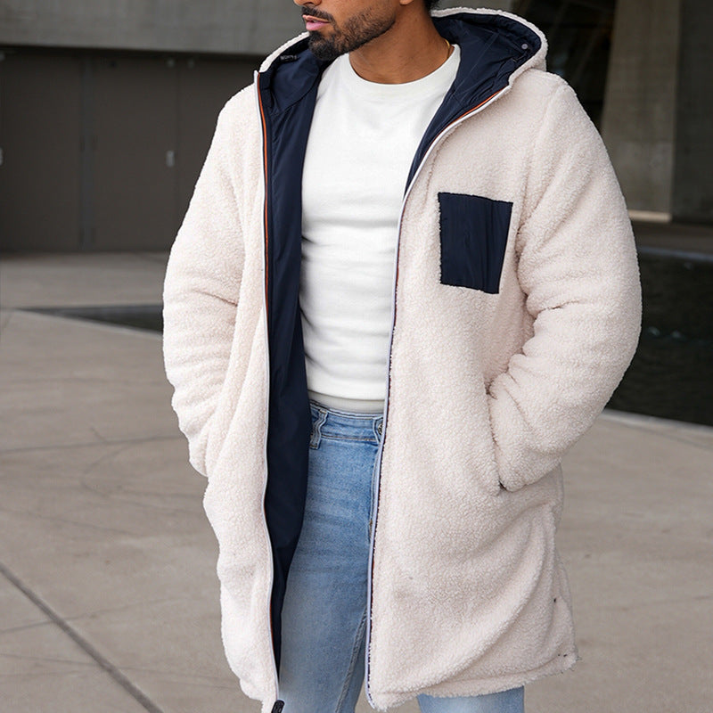 Herren-Wendejacke, zweie Looks, hochwertige Stoffe-1