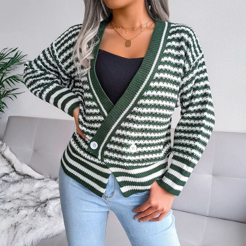 Damen-Strickjacke, trendig, weich, nachhaltige Faser 1
