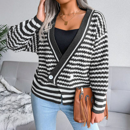 Damen-Strickjacke, trendig, weich, nachhaltige Faser 3