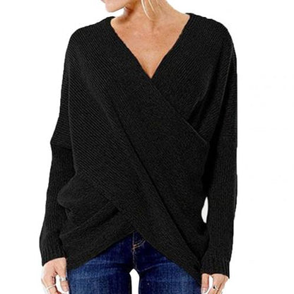 Damen-Pullover, Kreuzdesign, weicher Stoff 4