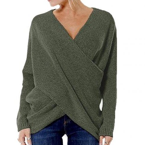 Damen-Pullover, Kreuzdesign, weicher Stoff 1