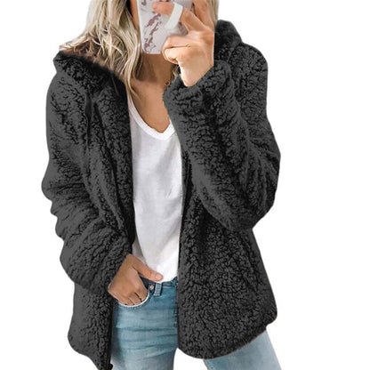 Damen-Wollmantel, elegantes Polyester-2