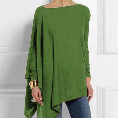 Damen-Pullover, asymmetrisches Design, weiches Polyester-4