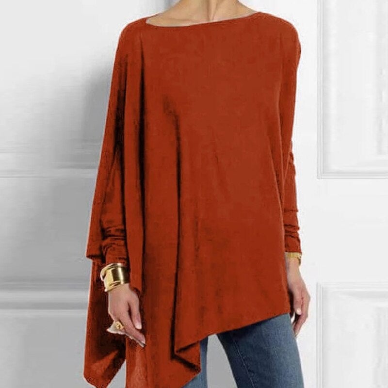 Variant image for Damen-Pullover, asymmetrisches Design, weiches Polyester-49