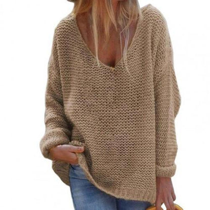 Damen-Strickpullover, langarm, Polyester-3