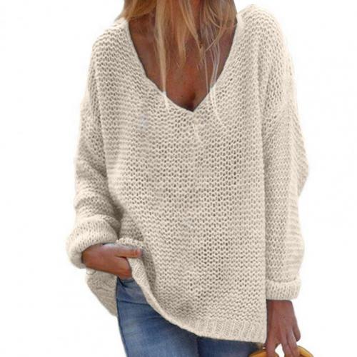 Damen-Strickpullover, langarm, Polyester-6