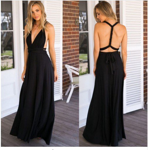 Damenkleid Lange Ärmel Polyester Schöne Damenkleider-6