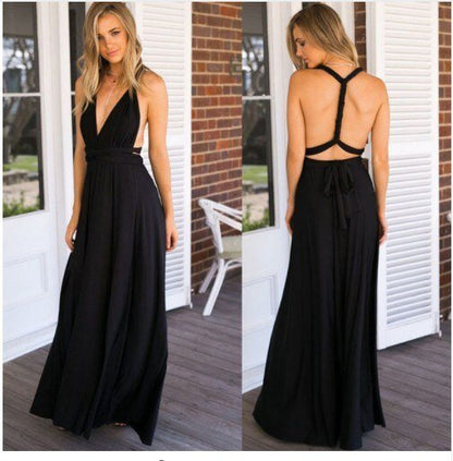 Damenkleid Lange Ärmel Polyester Schöne Damenkleider-6