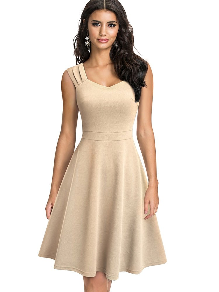 Damen-Midikleid, runder Halsausschnitt, Polyester 9