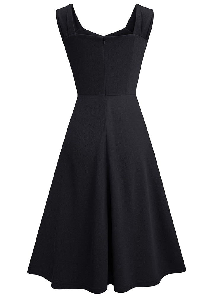 Damen-Midikleid, runder Halsausschnitt, Polyester 2