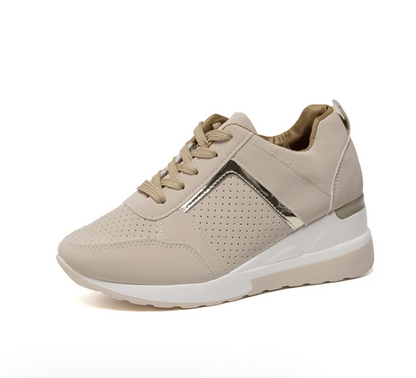 Damen-Sneaker, sportliches Design, atmungsaktives Material-1