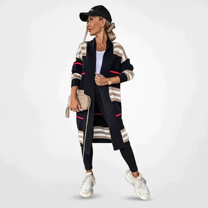 Damen-Strickjacke, offene Vorderseite, gestrickt, weiches Material-3