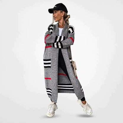 Damen-Strickjacke, offene Vorderseite, gestrickt, weiches Material-4