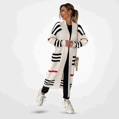 Damen-Strickjacke, offene Vorderseite, gestrickt, weiches Material-5