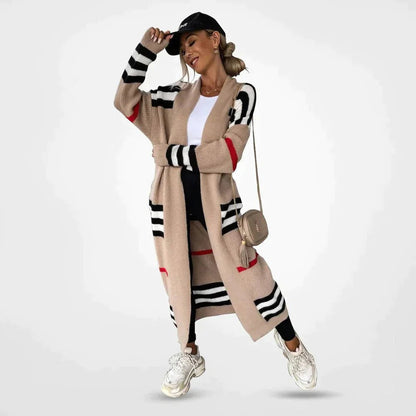 Damen-Strickjacke, offene Vorderseite, gestrickt, weiches Material-1