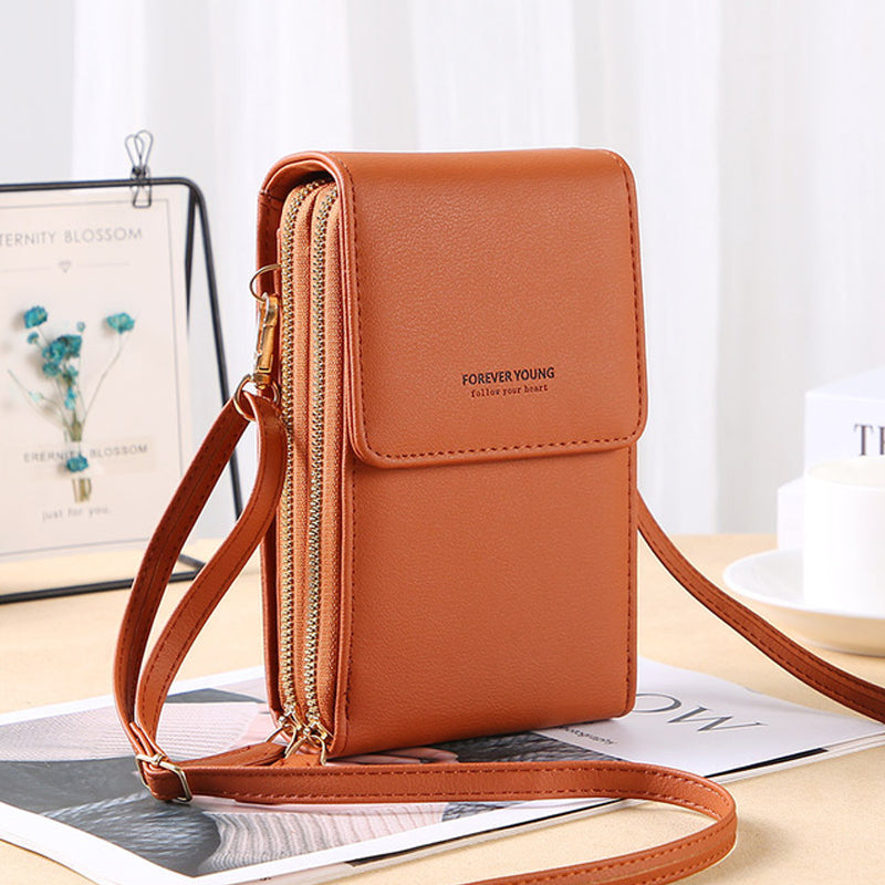 Variant image for Damen-Crossbody-Tasche, transparentes Handyfach, nachhaltiges Synthetikmaterial-3
