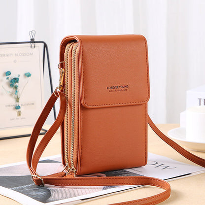 Variant image for Damen-Crossbody-Tasche, transparentes Handyfach, nachhaltiges Synthetikmaterial-3