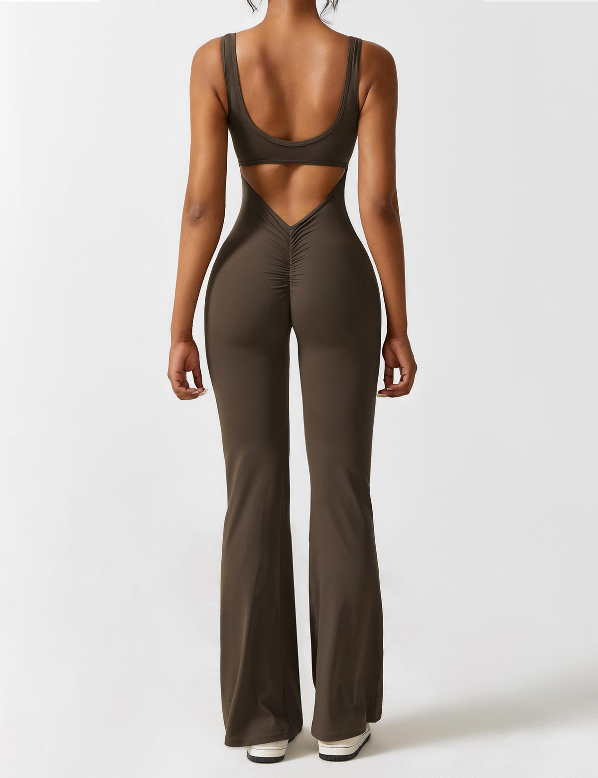Variant image for Damen-Jumpsuit V-Ausschnitt Flared Nylon Elasthan-5