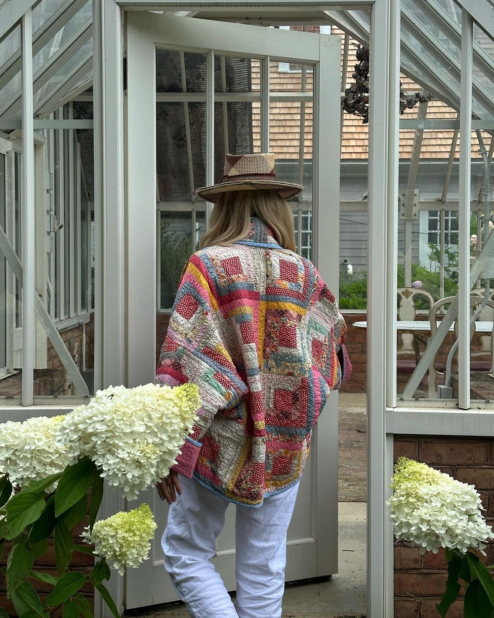 Damen-Kimono, Jacke, lässiges Polyester, bunt, Patchwork-Design-4