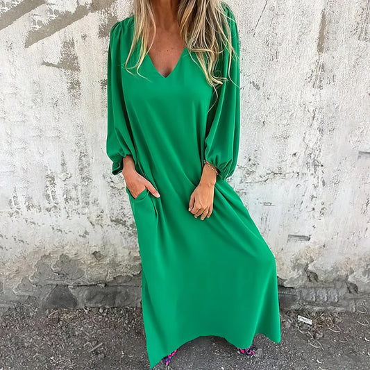 Maxikleid Damen Boho Stil Baumwolle für den Sommer-1