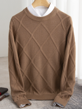 Herren-Pullover, warm und bequem, moderner Stoffmischung-3