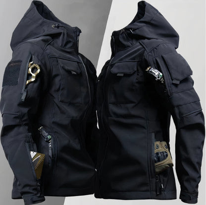 Herren-Jacke, taktisch, funktionell, robustes Design-1