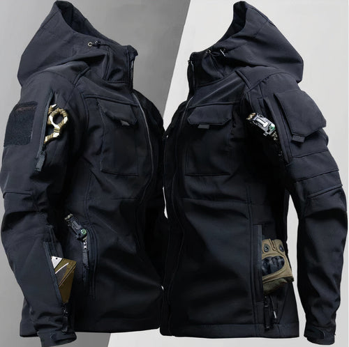 Herren-Jacke, taktisch, funktionell, robustes Design-1